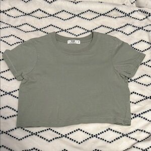 Cotton-on Sage Green Crop Top